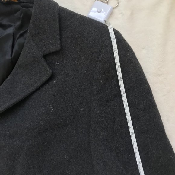 Vintage Alpacuna Overcoat Grey Wool 60's/70's - Picture 6 of 8